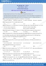 Đề thi học kì 1 Hóa 10 Chân trời sáng tạo - Đề số 6